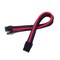 Silverstone Silver Stone Technologies PP07-PCIBR 8 Pin 250 mm Power Cable Extender - Black with Red PP07-PCIBR - alternate 1
